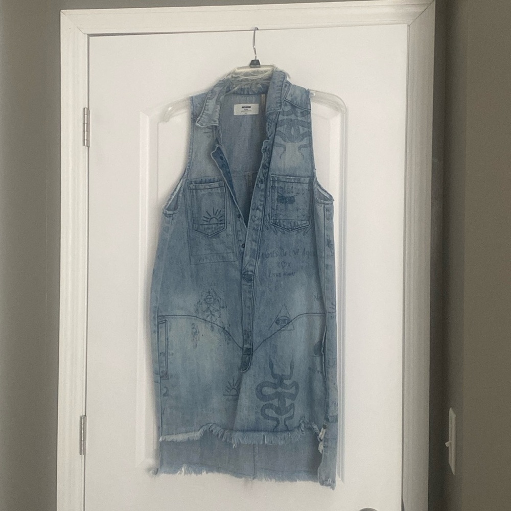 Free people size small denim short dress
